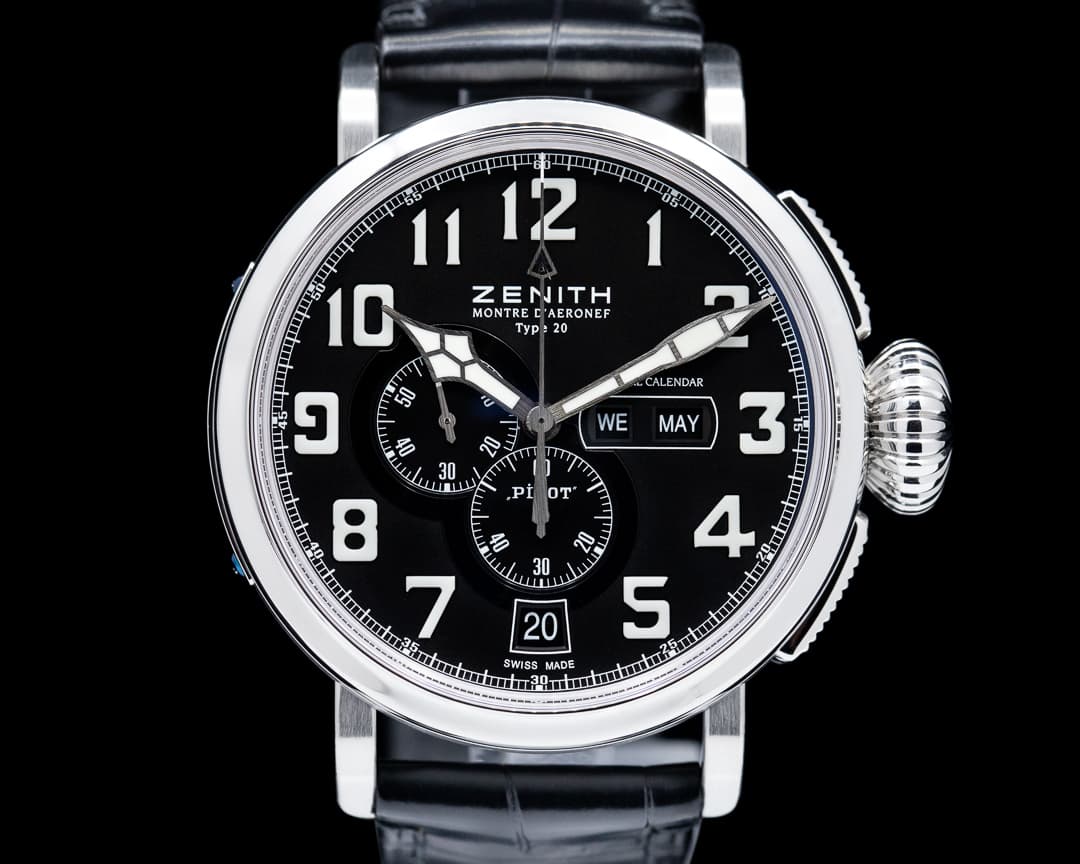 Zenith Pilot Montre d'Aeronef Type 20 Annual Calendar Chronograph Steel