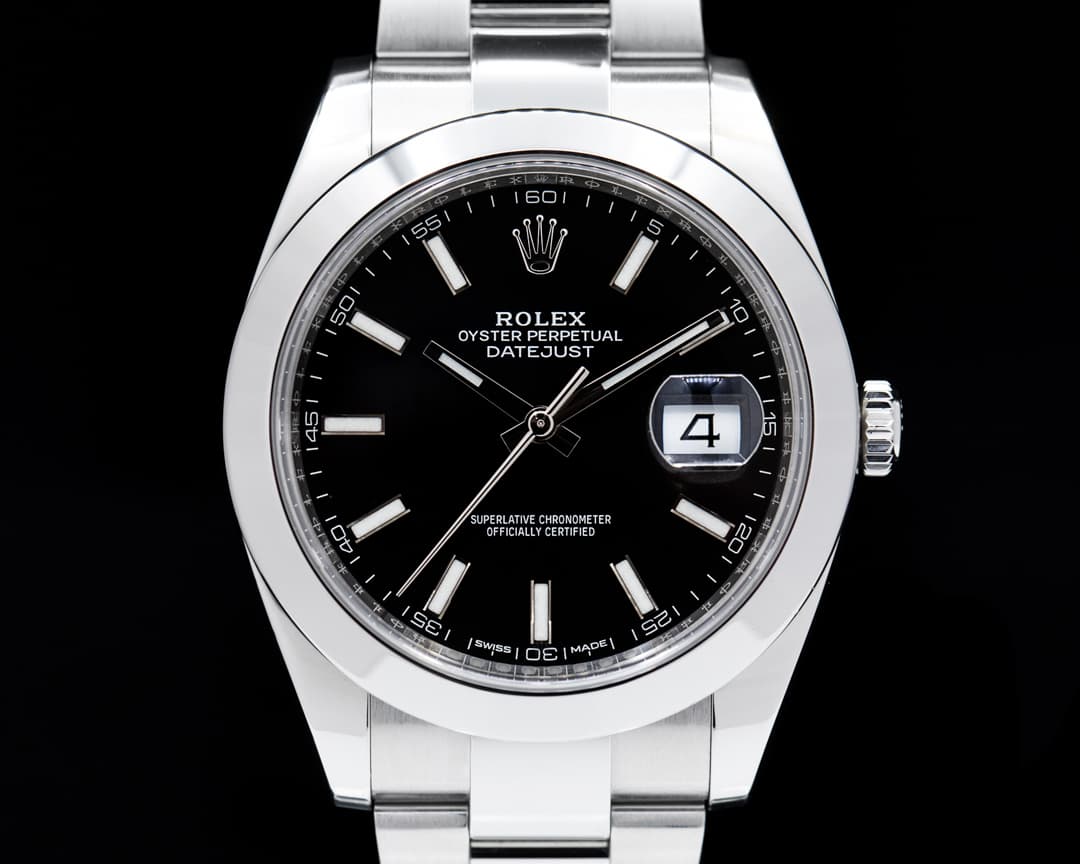 Rolex Datejust 41 126300 Black Stick Dial SS