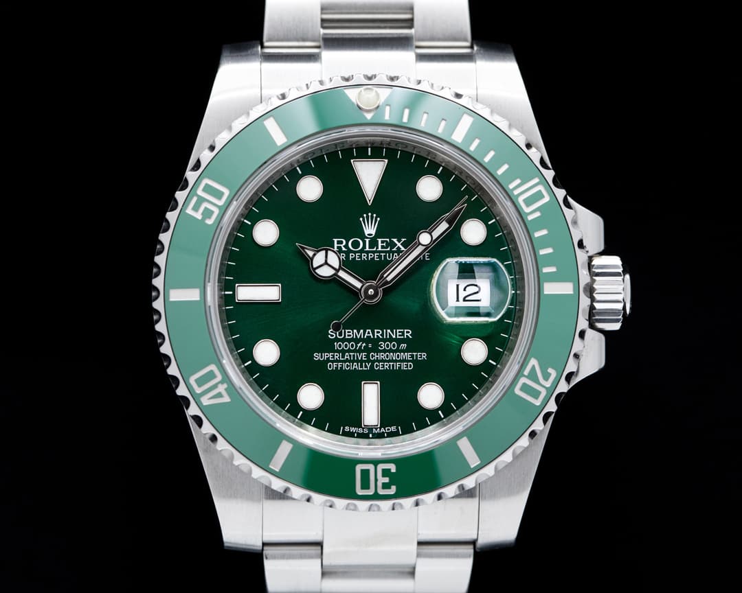Rolex Submariner Green Ceramic Bezel Green Dial SS