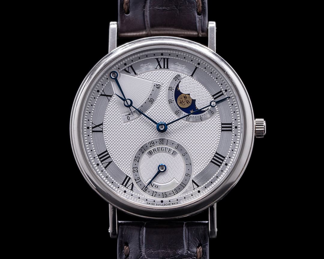 Breguet Classique Power Reserve Moon Phase 18K White Gold
