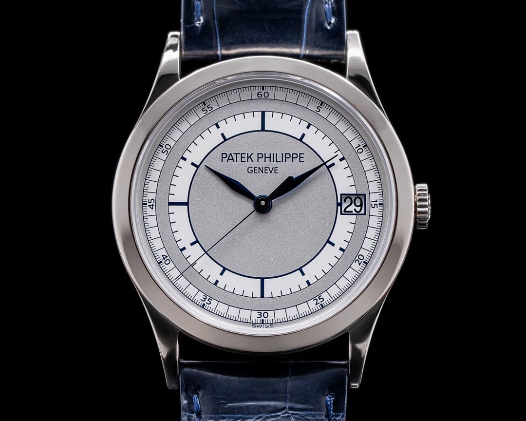 Patek Philippe Calatrava 18K White Gold Sector Dial