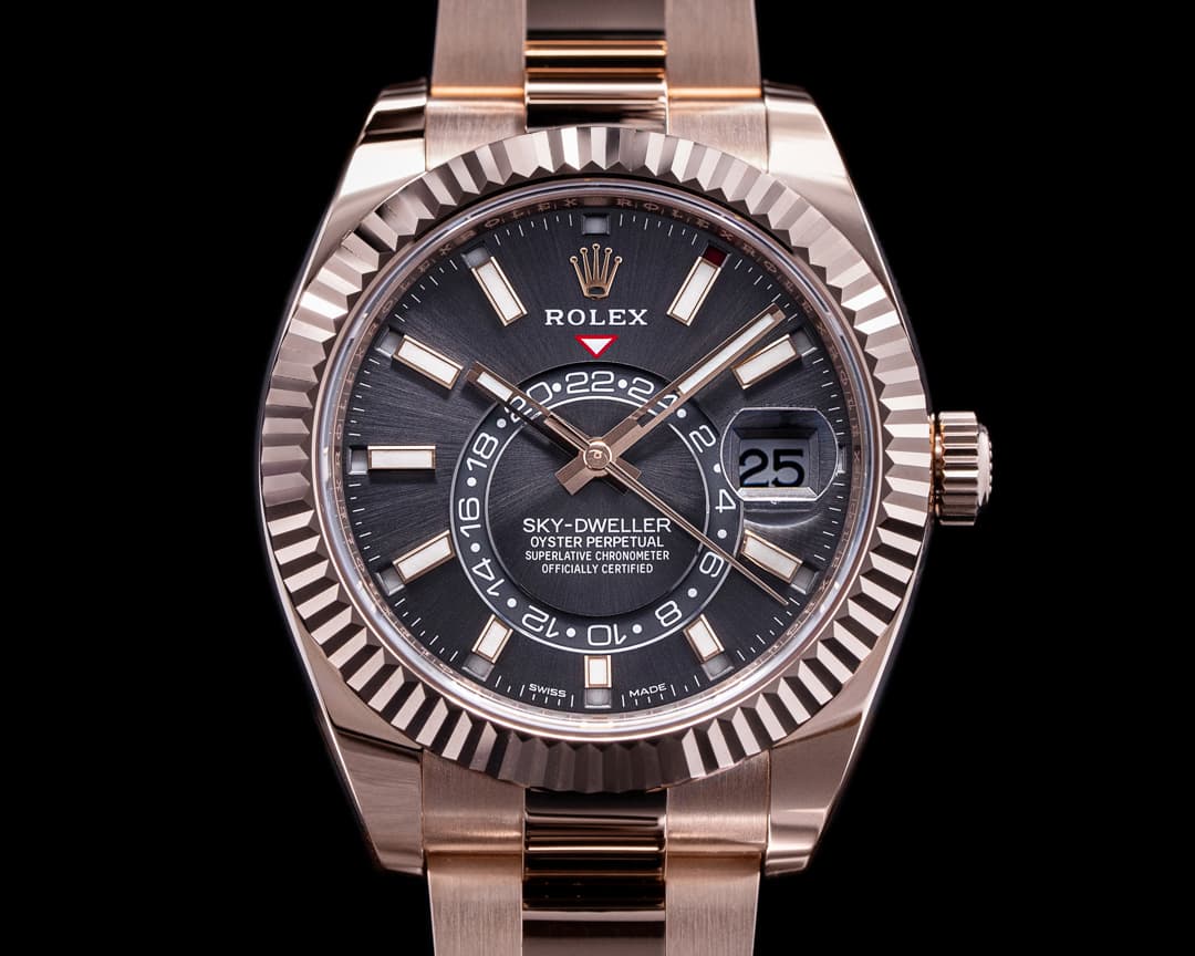 Rolex Sky Dweller 326935 Everose 18K Rose Gold / Bracelet Rhodium Dial UNWORN