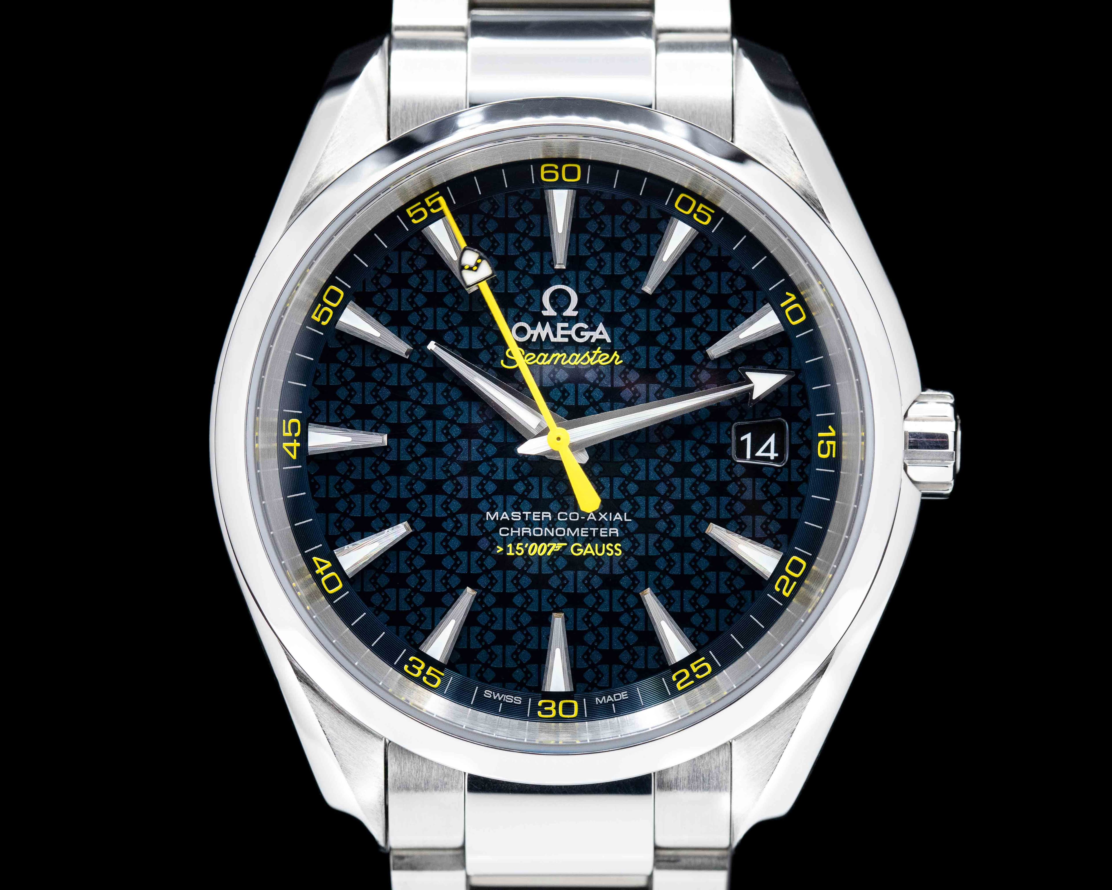 Omega Aqua Terra James Bond Co-Axial 150M Blue Dial SS