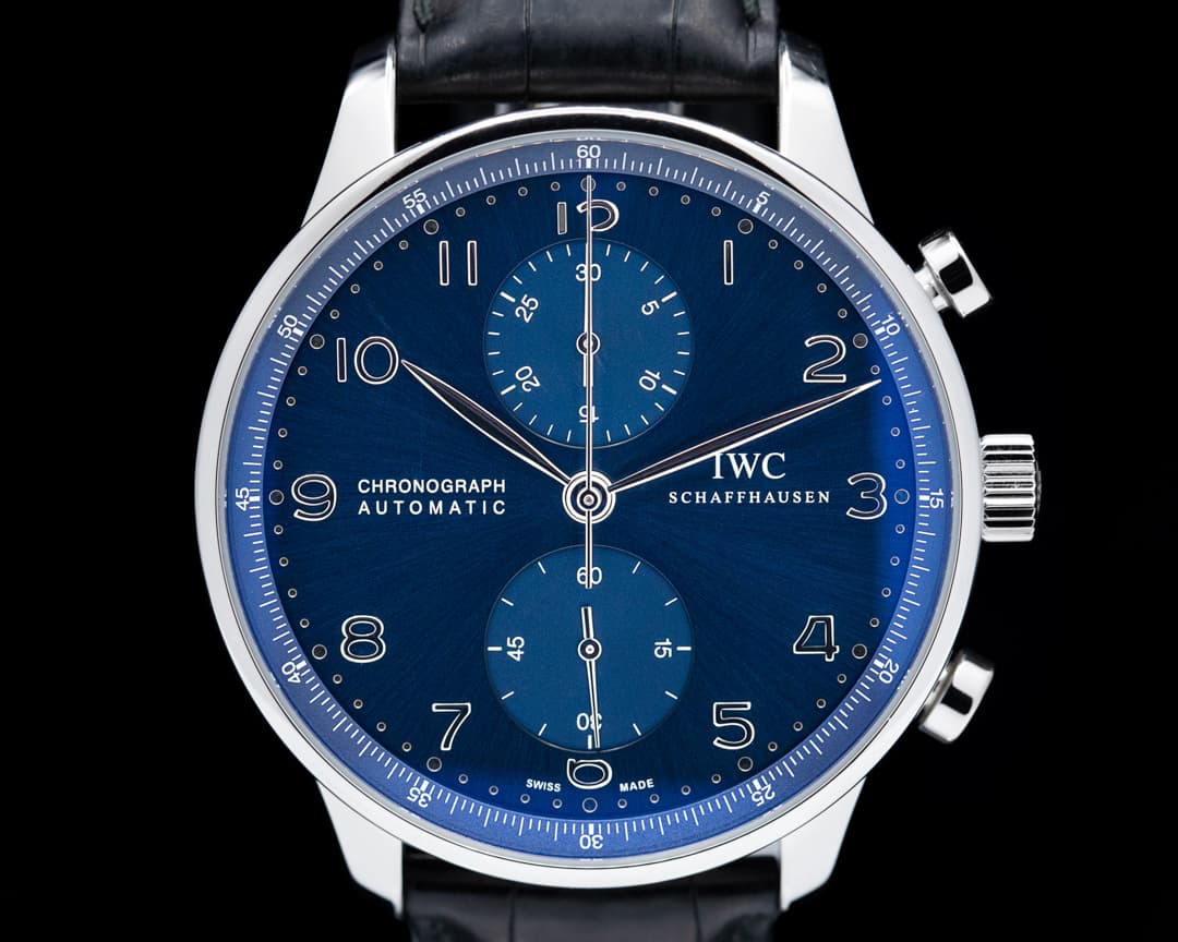IWC Portuigieser Chronograph SS Blue Dial