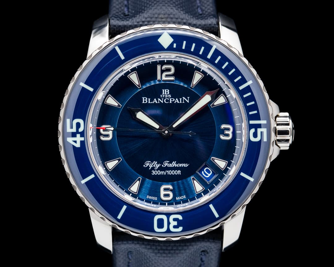 Blancpain Fifty Fathoms White Gold / Blue Dial LIMITED