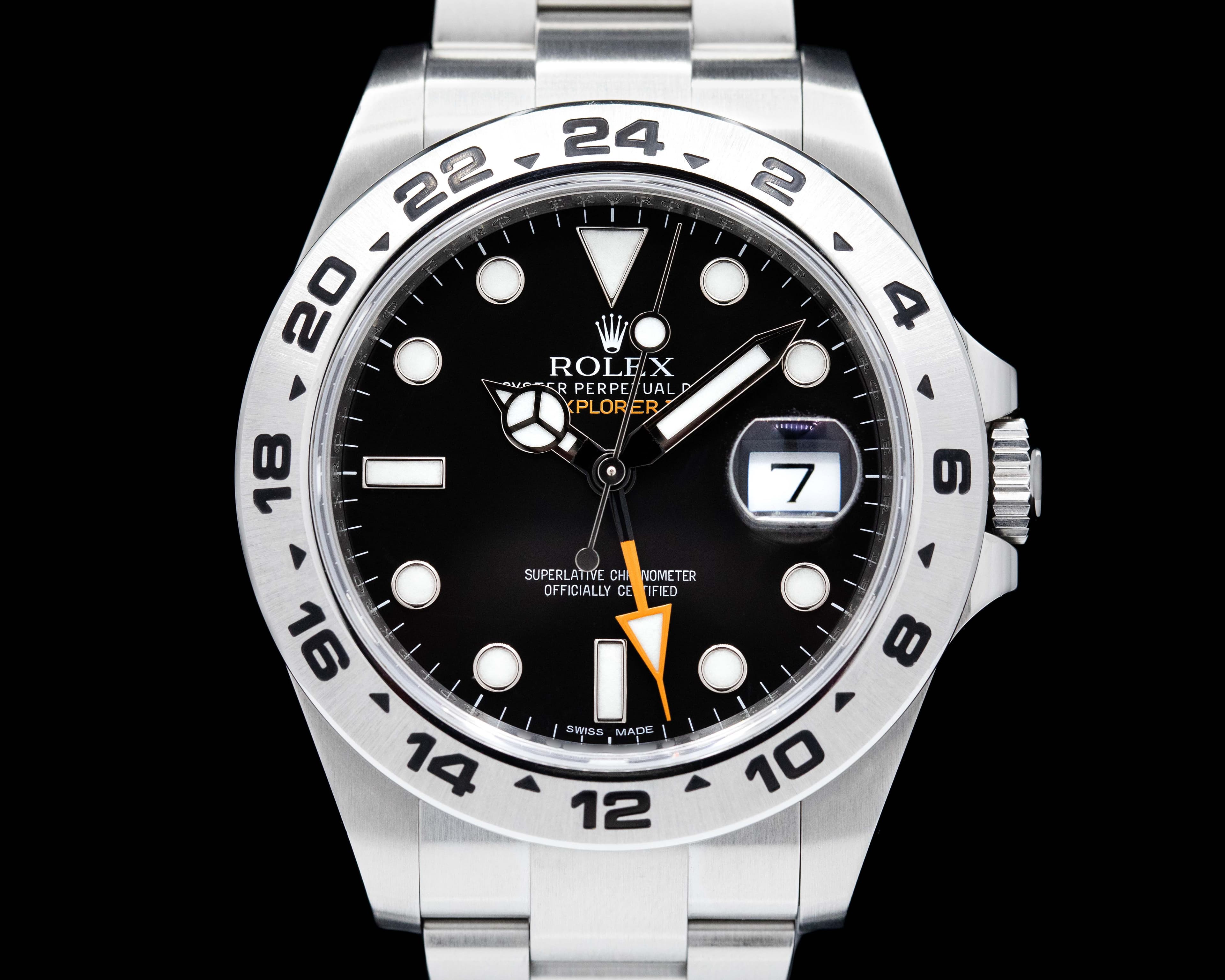 Rolex Explorer II Black Dial SS