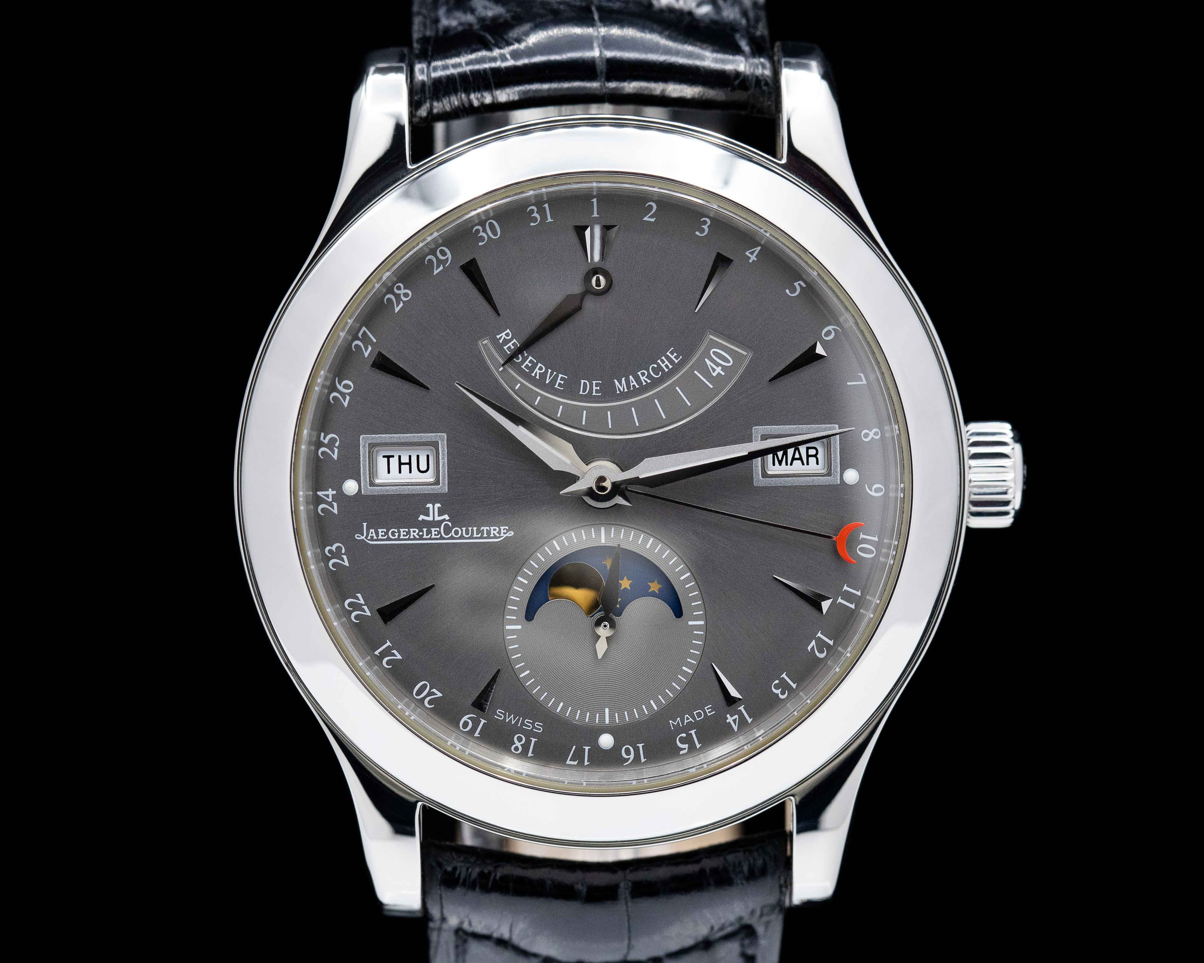 Jaeger LeCoultre Master Calendar SS Ruthenium Dial LIMITED EDITION