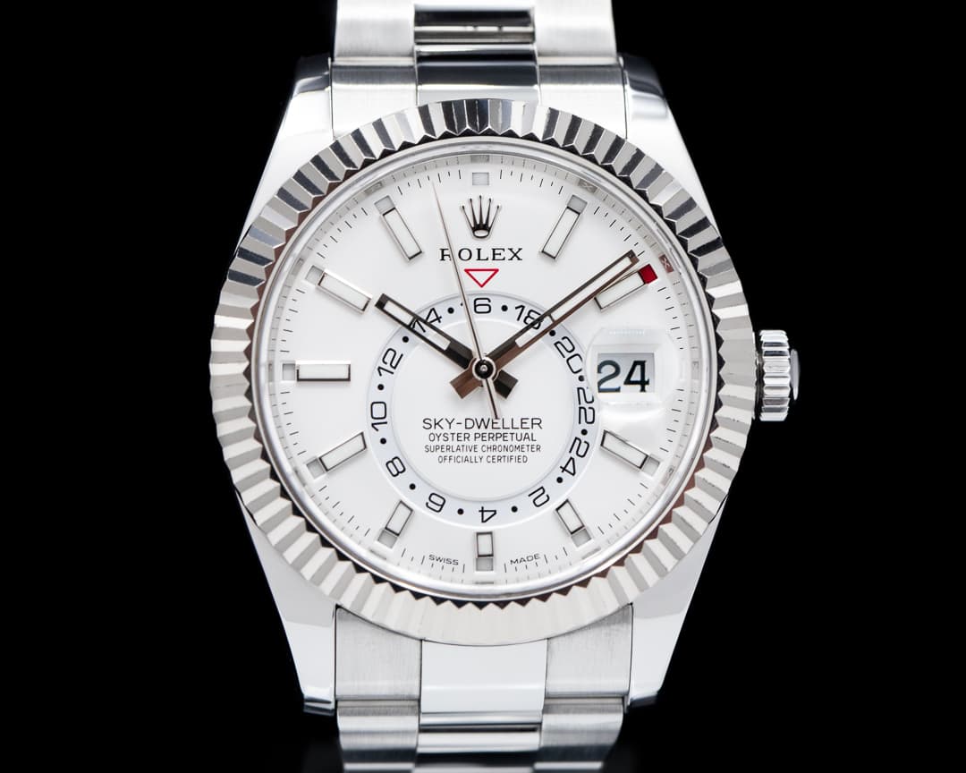 Rolex Sky Dweller 326934 Steel White Dial SS