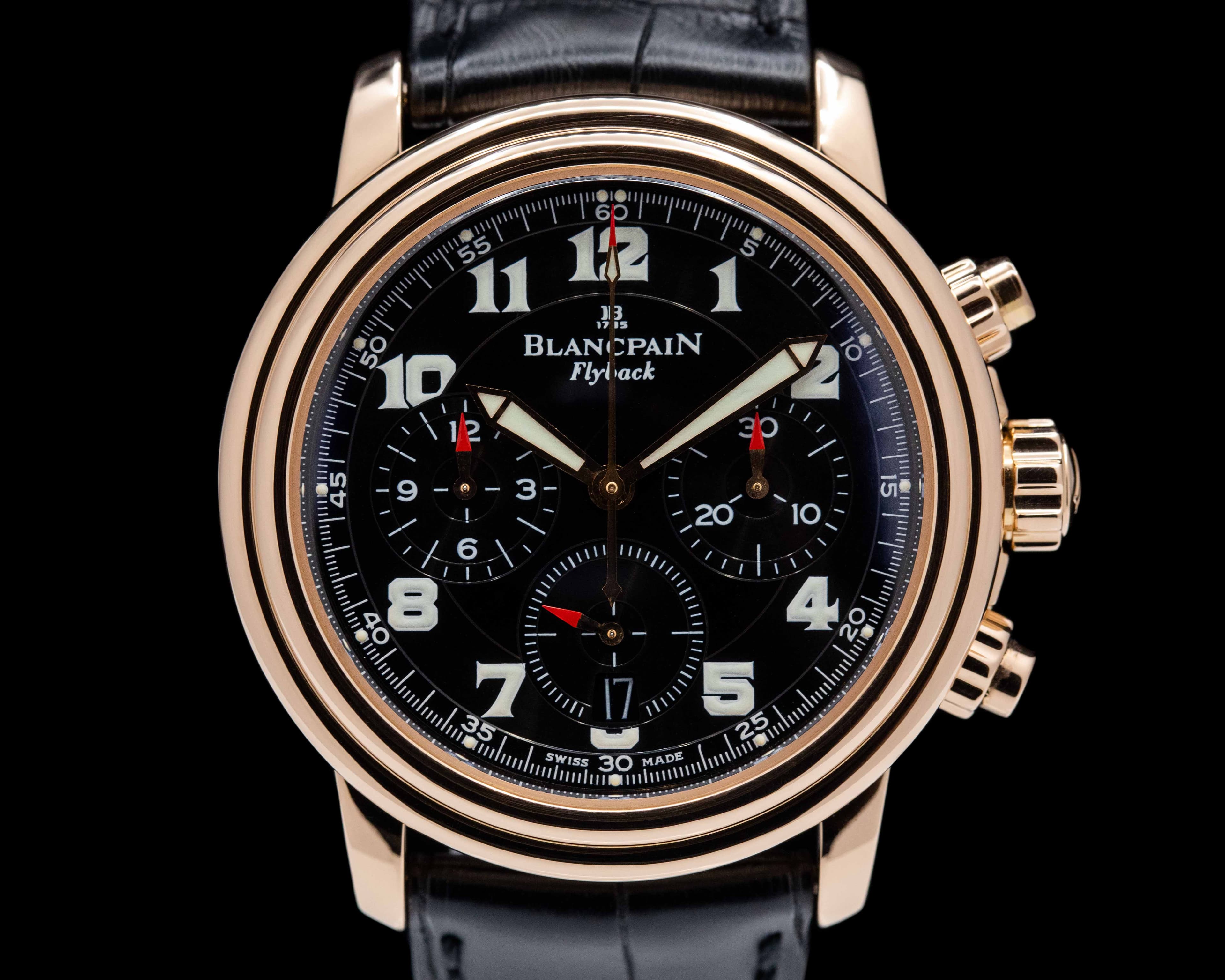 Blancpain Flyback Chronograph Limited Edition 18K Rose Gold / Strap