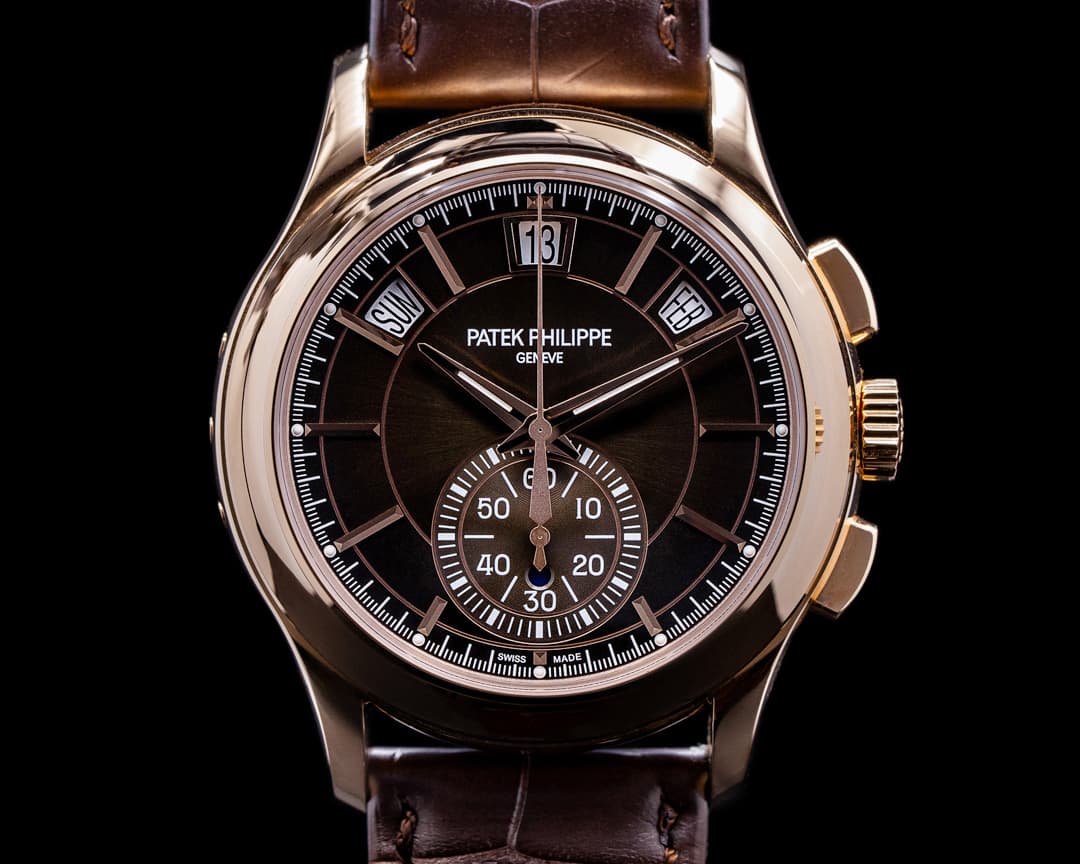 Patek Philippe Chronograph Annual 5905R Calendar Rose Gold / Brown Dial