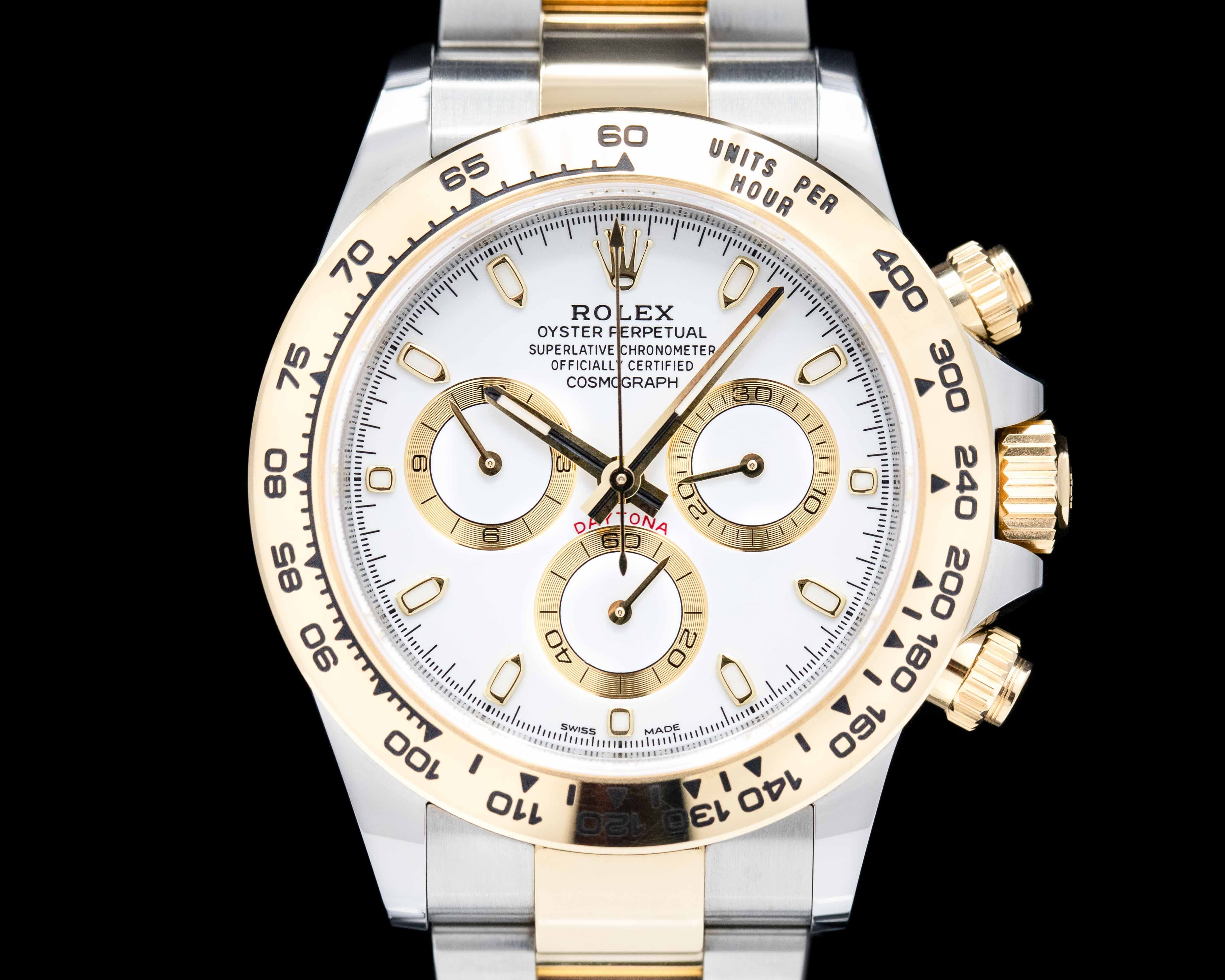 Rolex Daytona White Dial 18K Yellow Gold/SS 2019