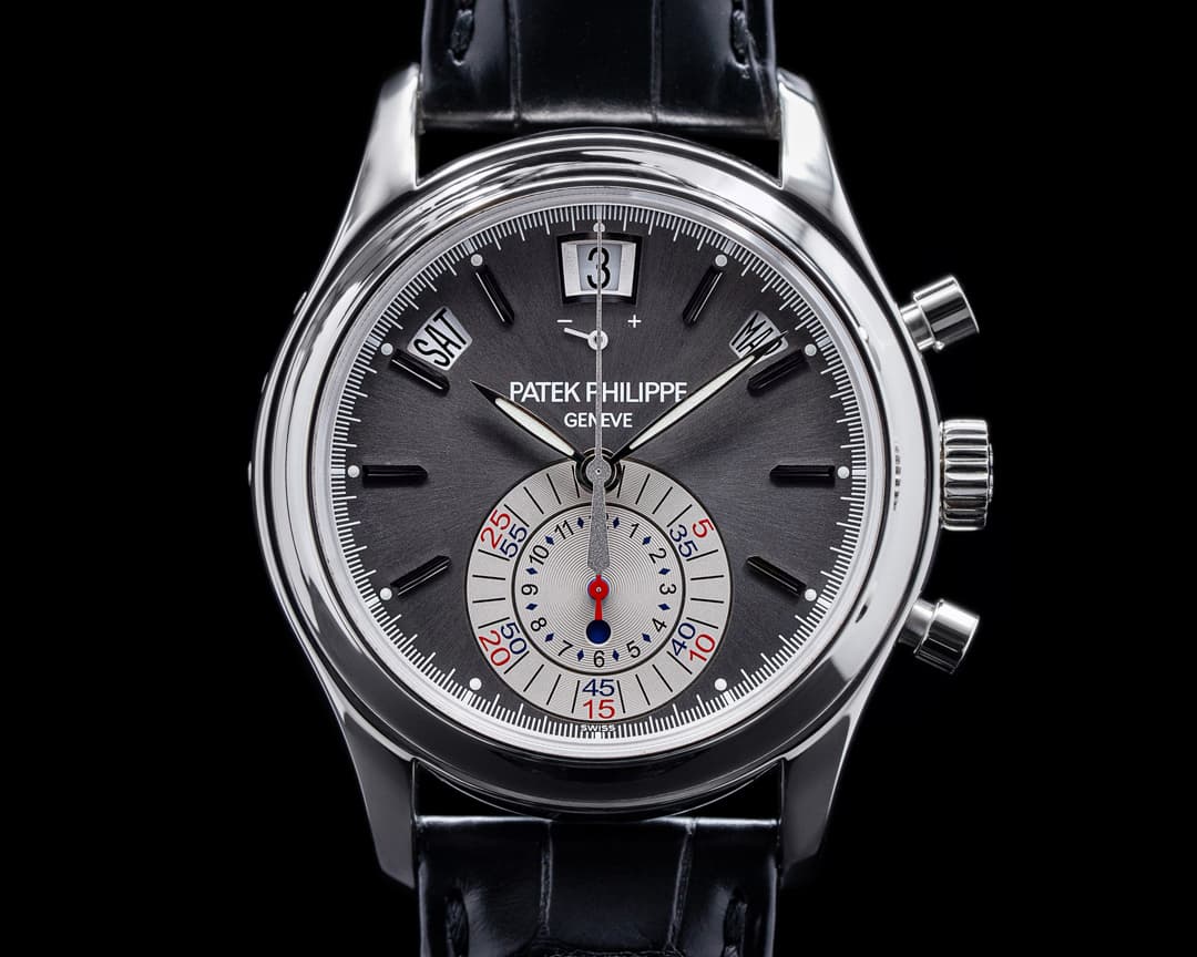 Patek Philippe Annual Calendar 5960P Chronograph Platinum Grey Dial