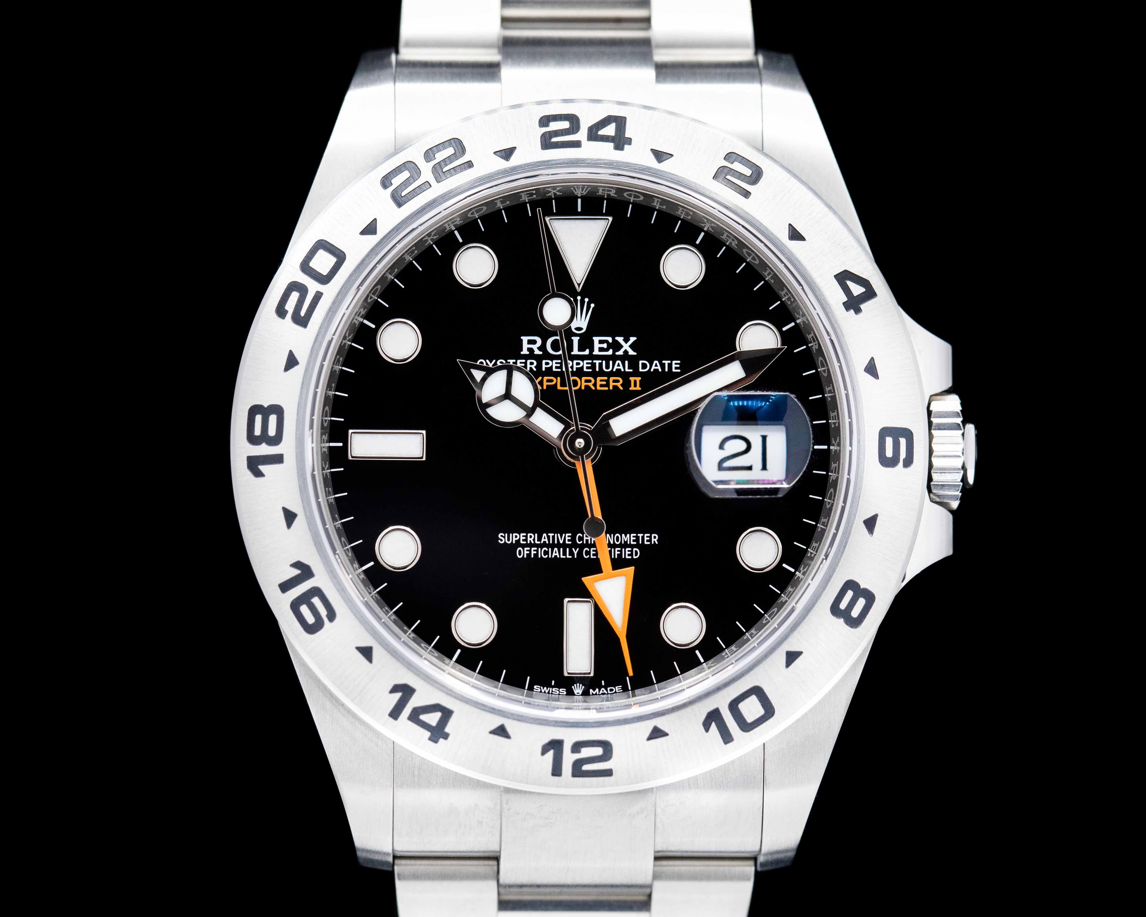Rolex Explorer II Black Dial SS 2021