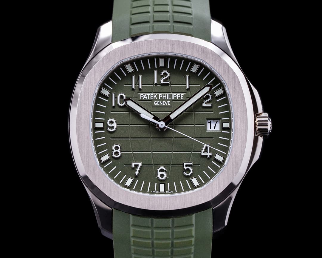 Patek Philippe Aquanaut 5168G 18K White Gold / Khaki Green Dial UNWORN 2020