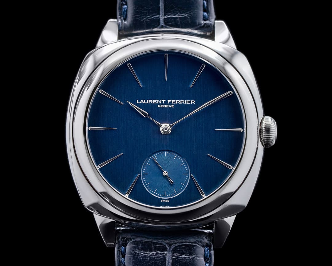 Laurent Ferrier Galet Micro Rotor Square SS Blue Dial