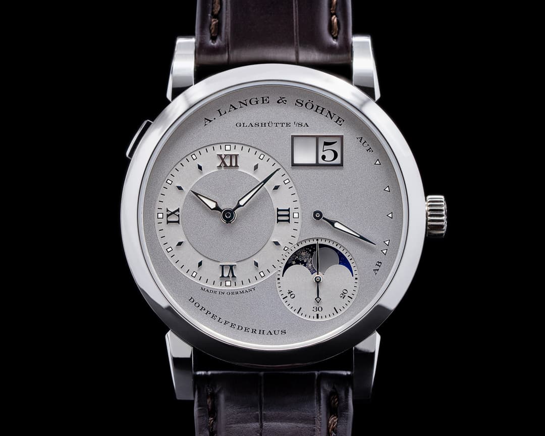 A. Lange and Sohne Lange 1 Moon 192.025 Platinum / Silver Dial 2021