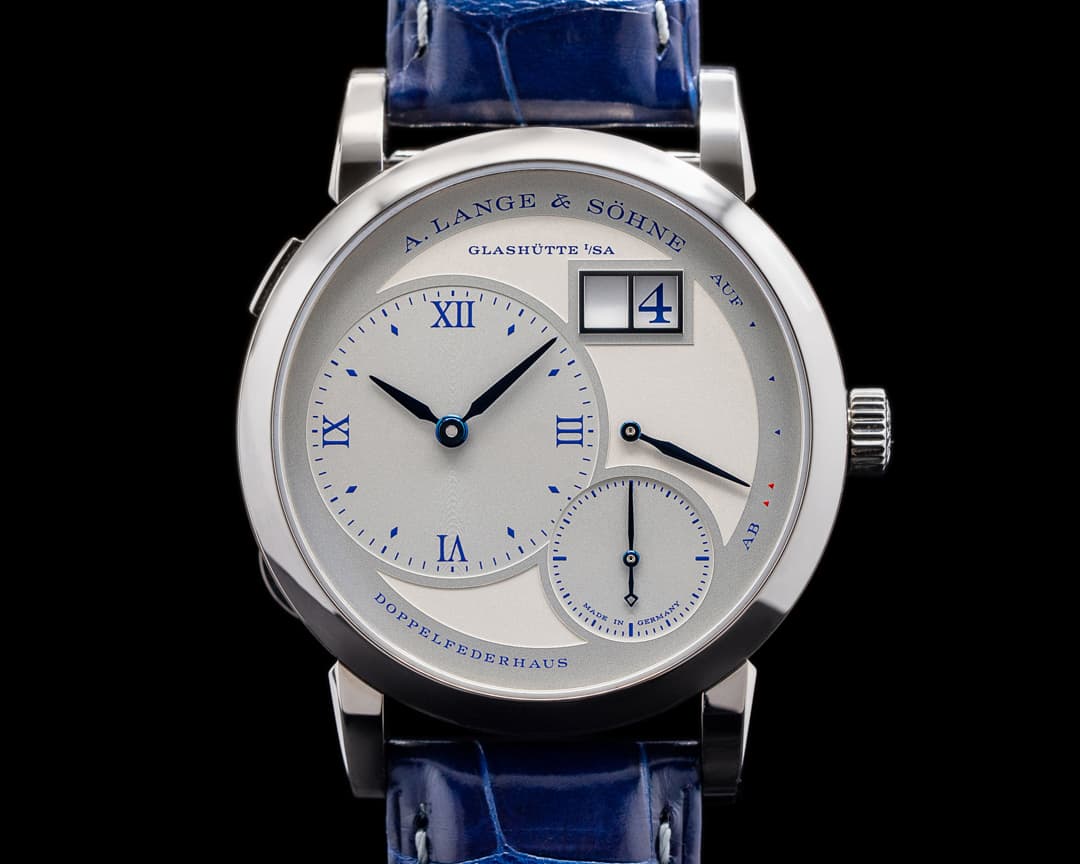 A. Lange and Sohne Lange 1 25th Anniversary 191.066 18k Half Hunter LIMITED