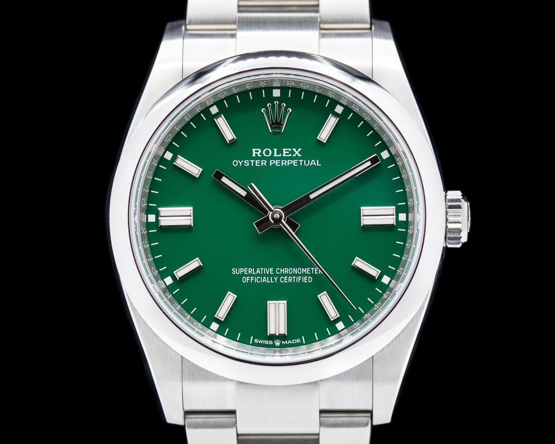 Rolex Oyster Perpetual 126000 36MM SS Green 2022 UNWORN