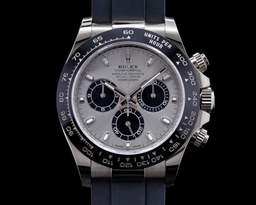 Rolex Daytona 116519 18K White Gold Ceramic Oysterflex Silver Dial 2021