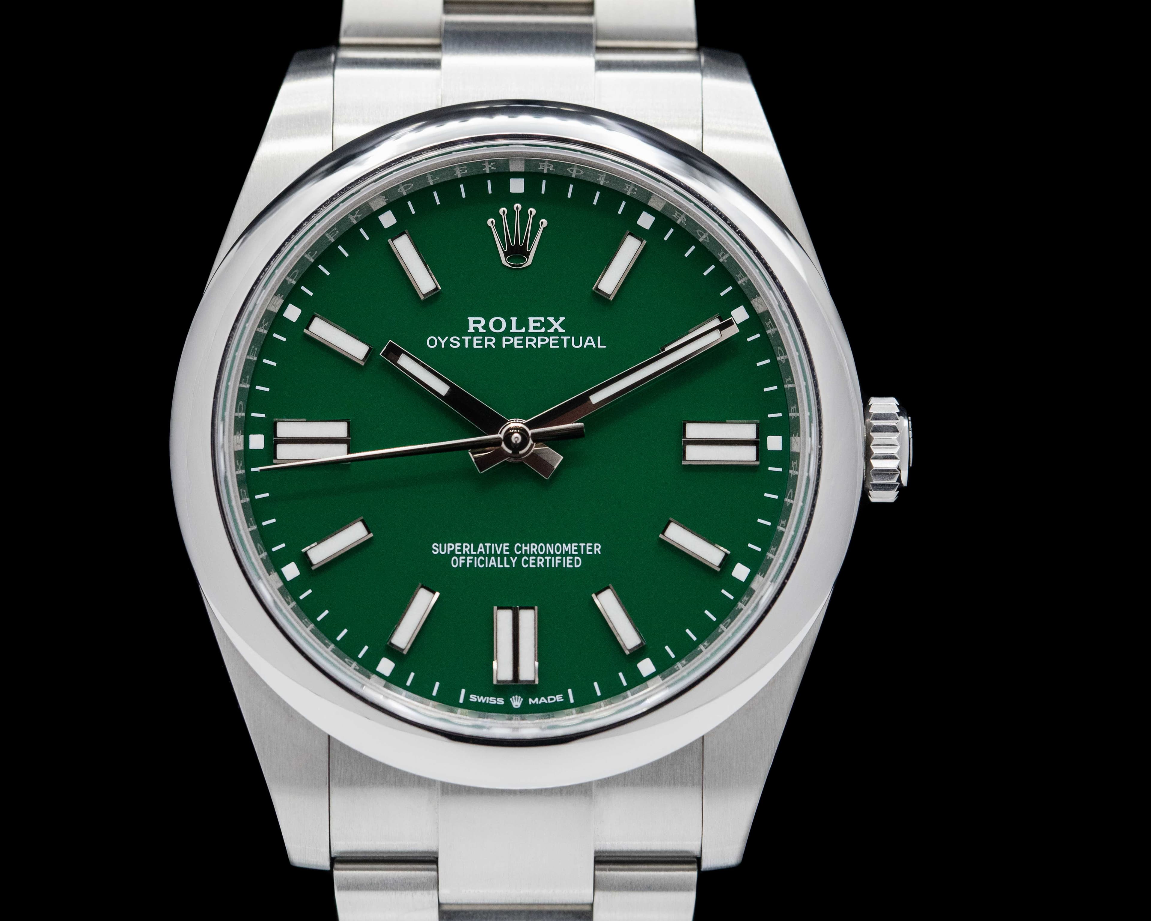 Rolex Oyster Perpetual 124300 41mm SS / Green Dial 2020