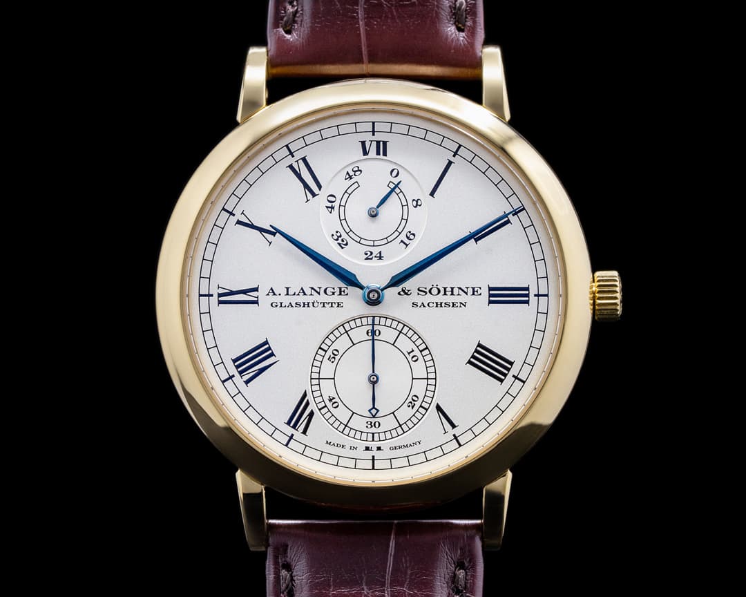 A. Lange and Sohne Grosse Langematik Gangreserve Limited WEMPE 18k YG COMPLETE
