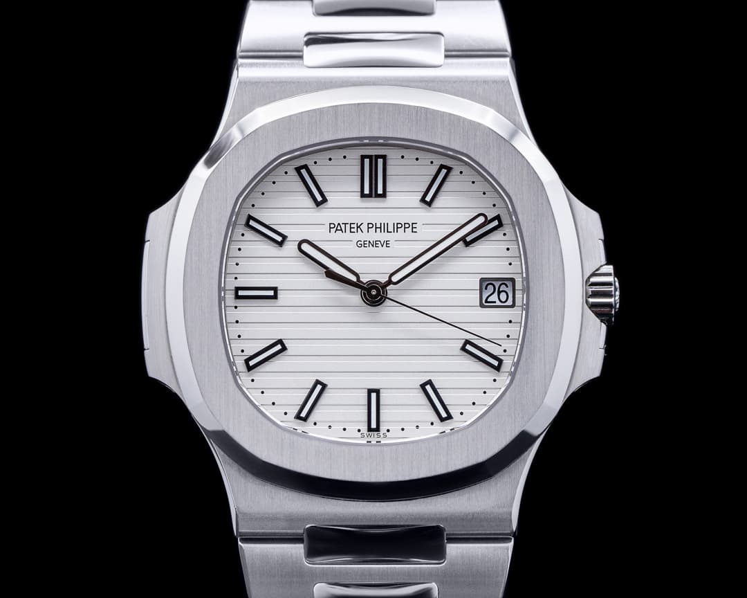 Patek Philippe Jumbo Nautilus 5711 White Dial SS