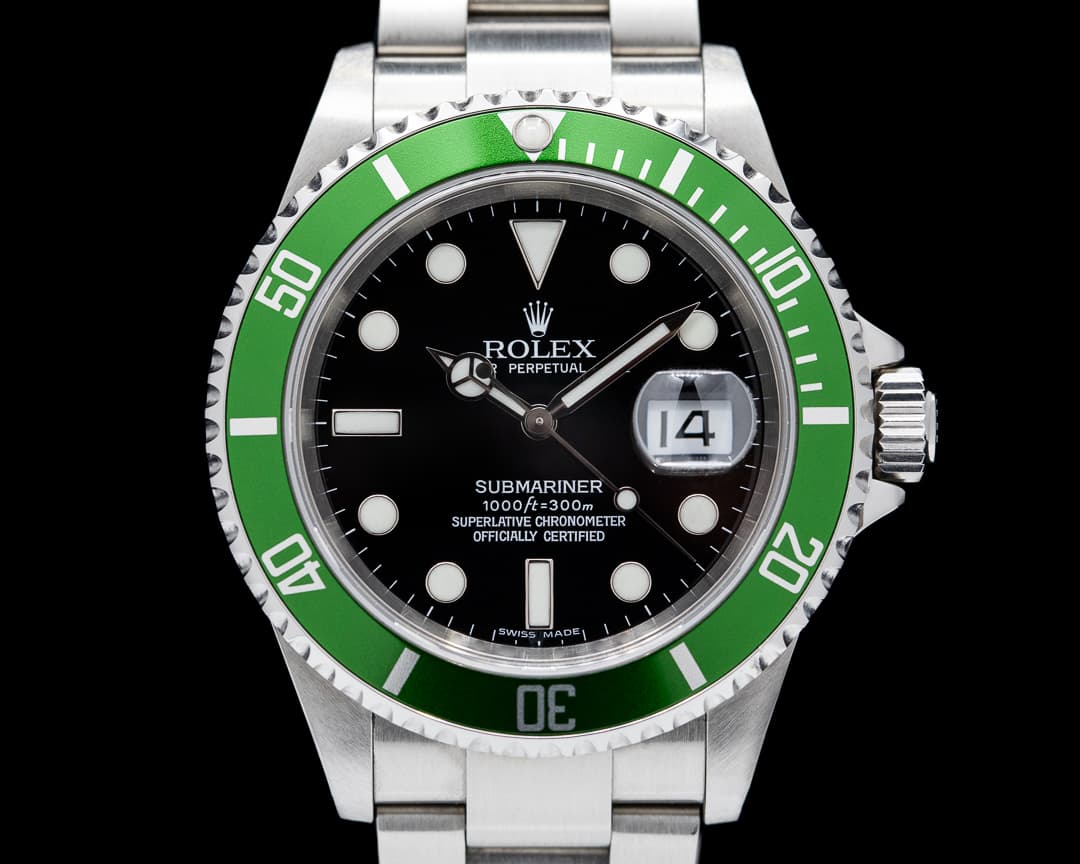 Rolex Submariner 50th Anniversary "Kermit" SS Green Bezel SHARP