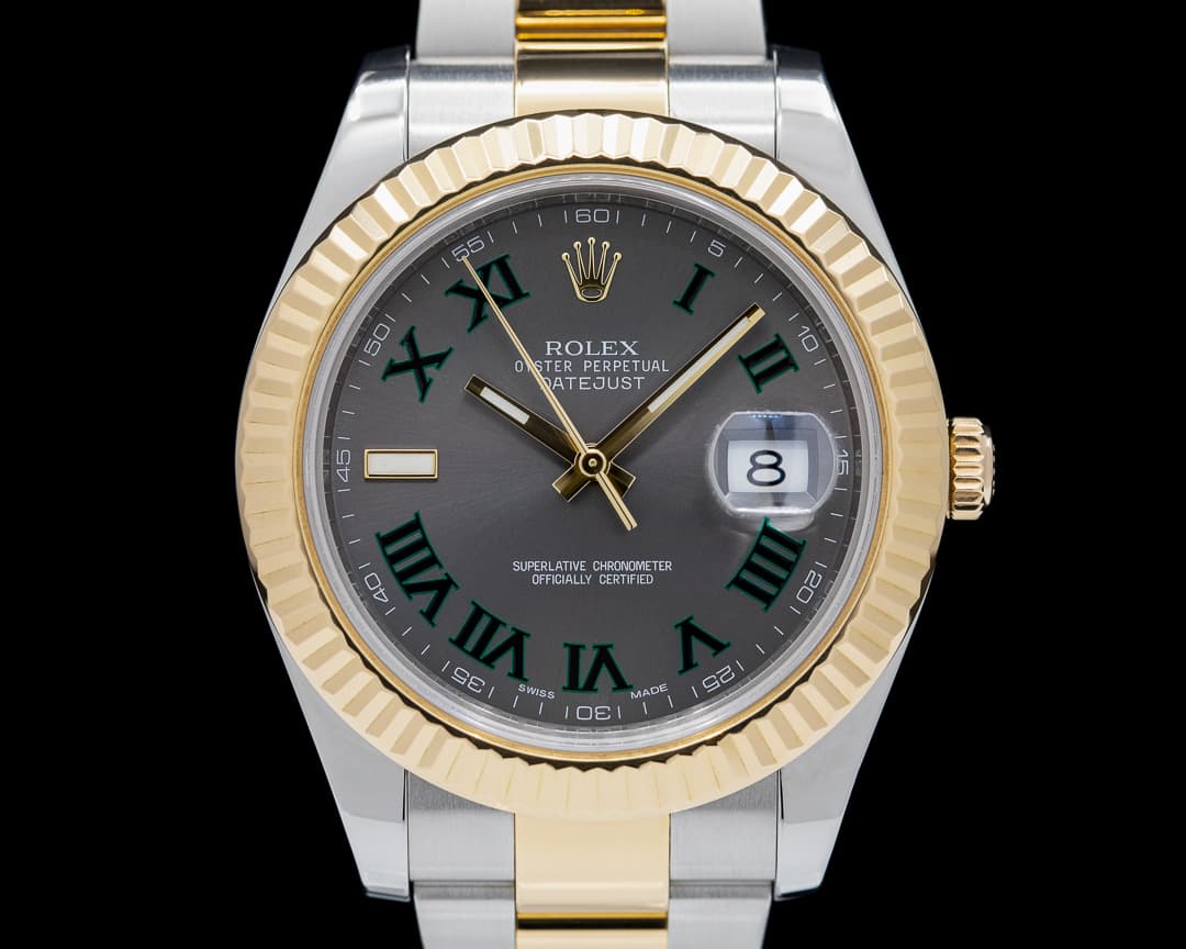 Rolex Datejust II Grey Dial/Wimbledon 18K / SS