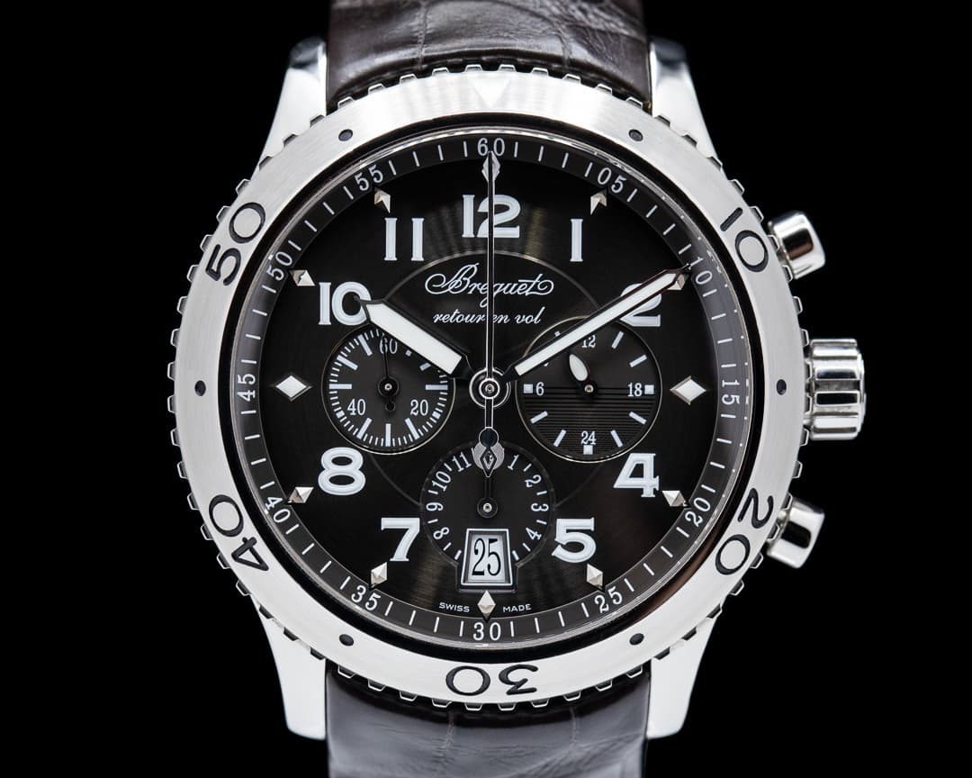 Breguet Type XXI Flyback SS / Alligator Brown Dial