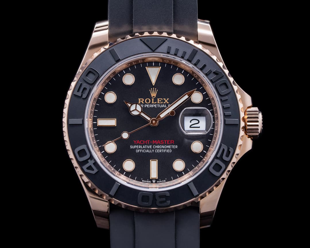 Rolex Yacht Master 126655 18K Rose Gold / Rubber 40MM 2021 UNWORN