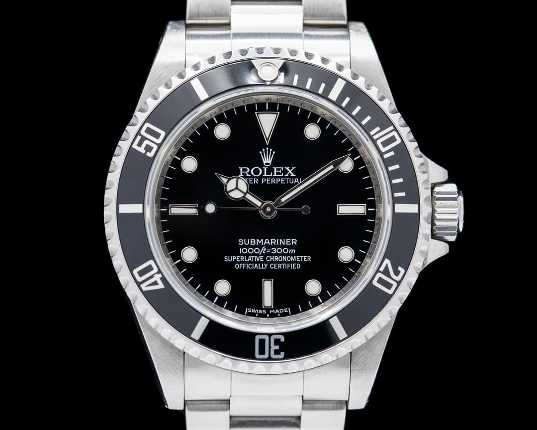 Rolex Submariner No Date SS 4 Line BOX & PAPERS