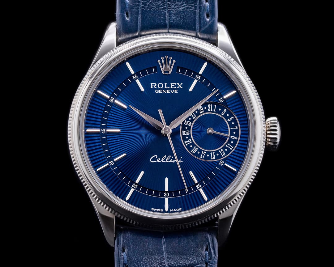 Rolex Cellini Date Blue Dial 18K White Gold 2020