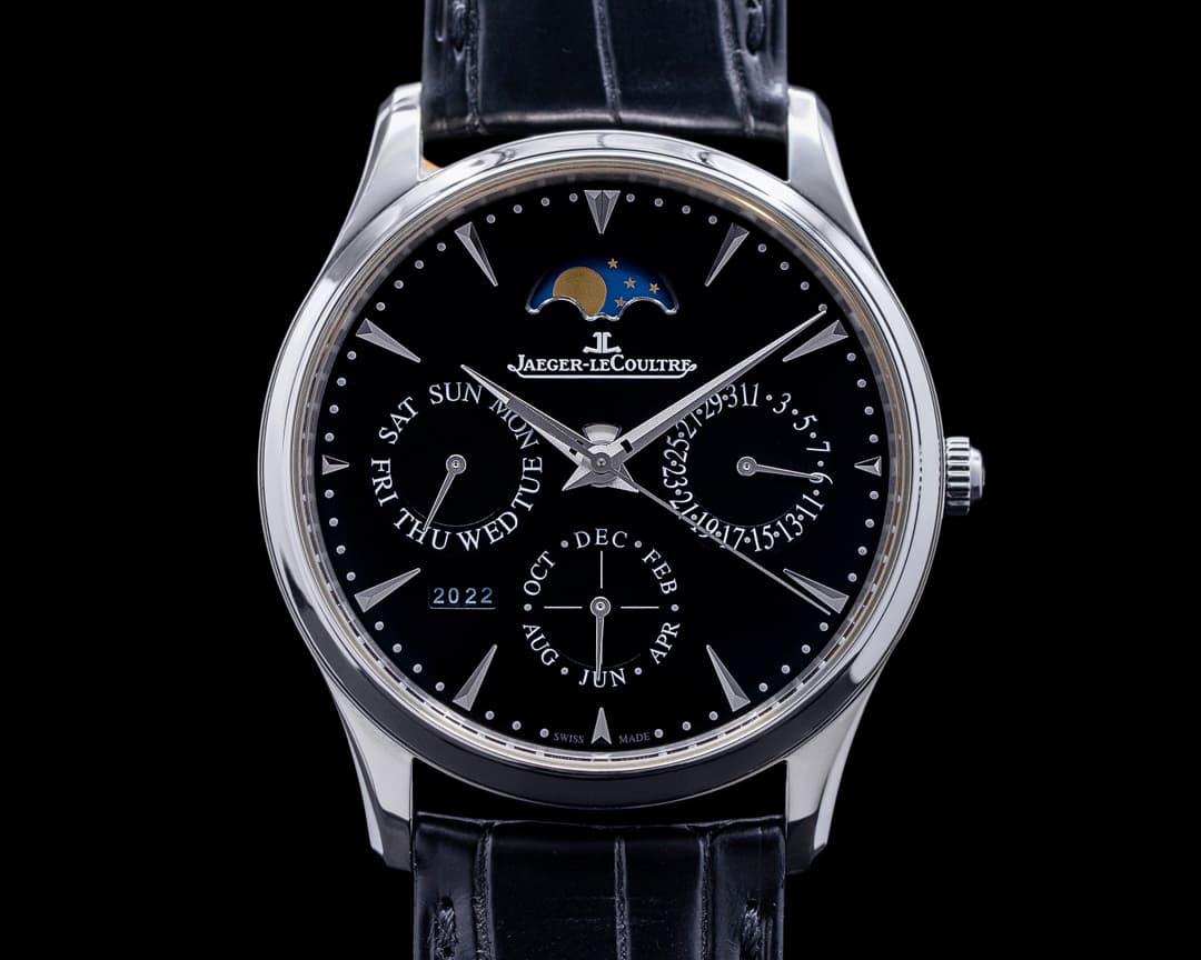 Jaeger LeCoultre Master Ultra Thin Perpetual Calendar Black Dial 39MM