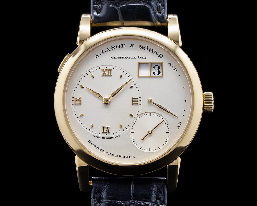 A. Lange and Sohne Lange 1 101.021 Yellow Gold Champagne Dial