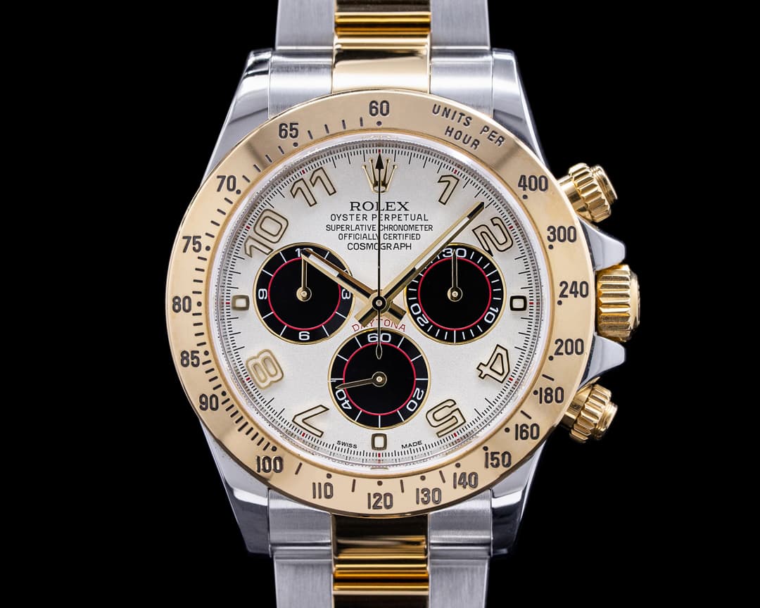 Rolex Daytona 116523 White "PANDA" Dial 18K Yellow Gold / SS 2015