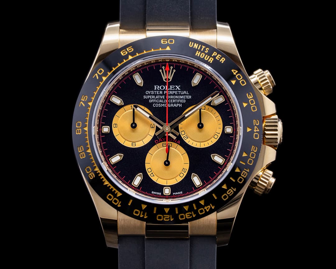 Rolex Daytona 116518LN Black Dial 18K Yellow Gold