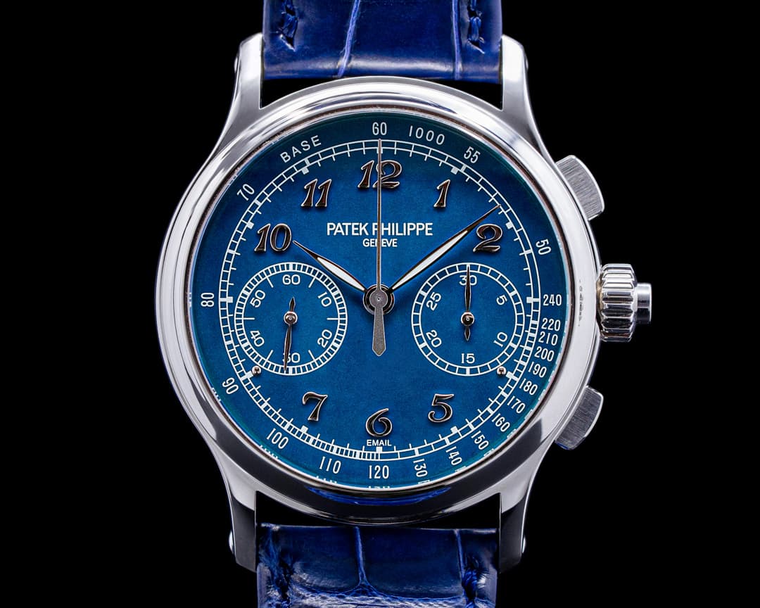 Patek Philippe Split Second 5370P Platinum BLUE Enamel Dial