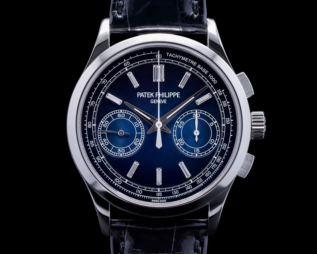Patek Philippe Chronograph Platinum 5170P Blue Diamond Dial FULL SET