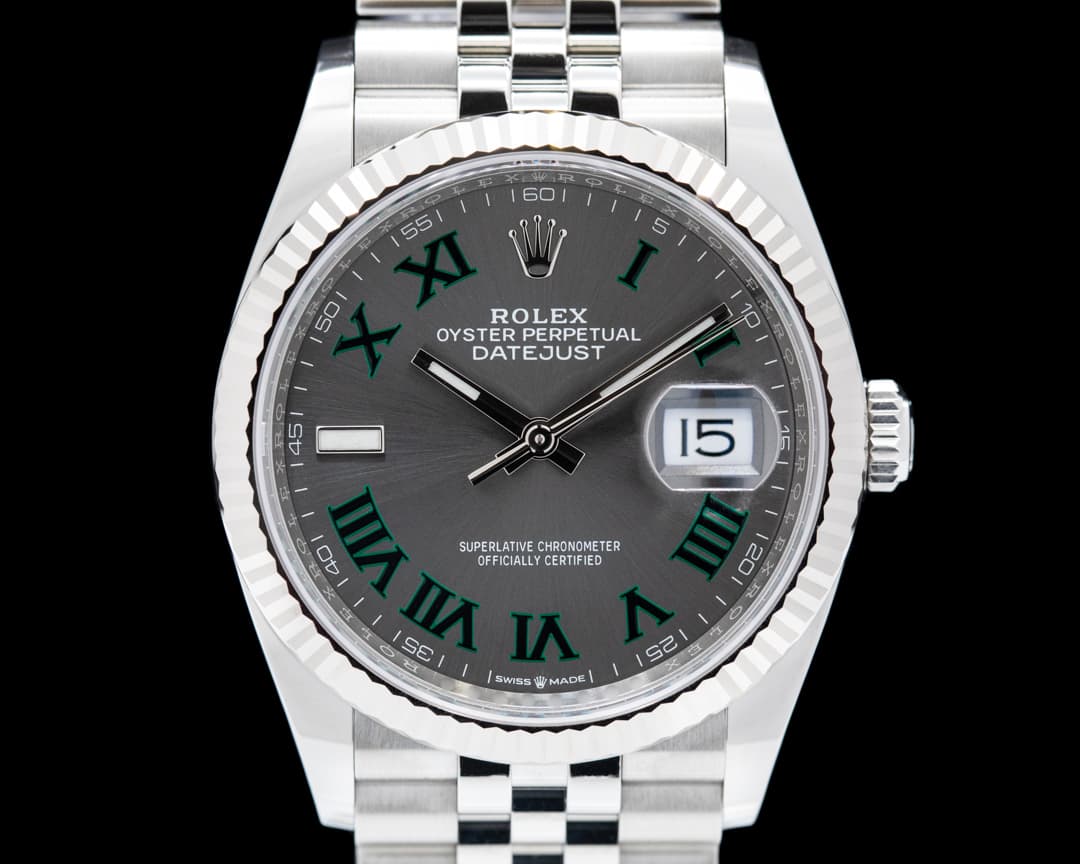 Rolex Datejust Rhodium "Wimbledon" Dial Oyster UNWORN 2022