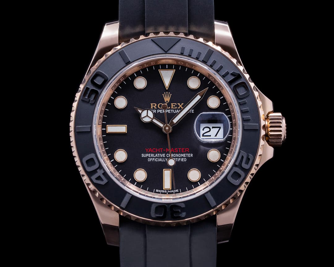 Rolex Yacht Master 18K Rose Gold / Rubber 40MM