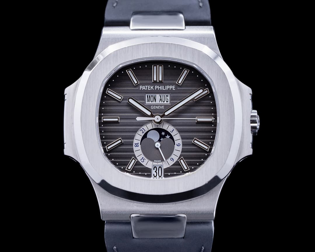 Patek Philippe Nautilus Annual Calendar 5726 Moon SS Grey Dial FULL SET