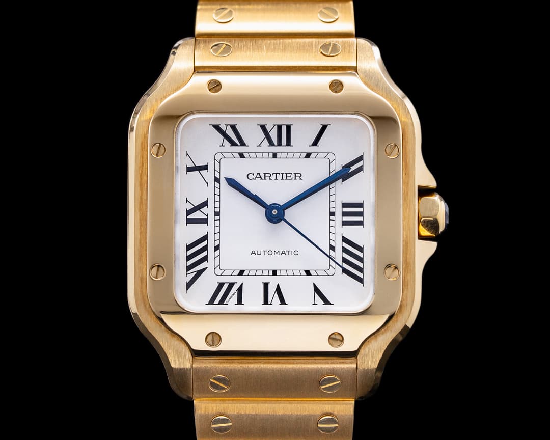 Cartier Santos Medium 18K Yellow Gold Automatic 2022