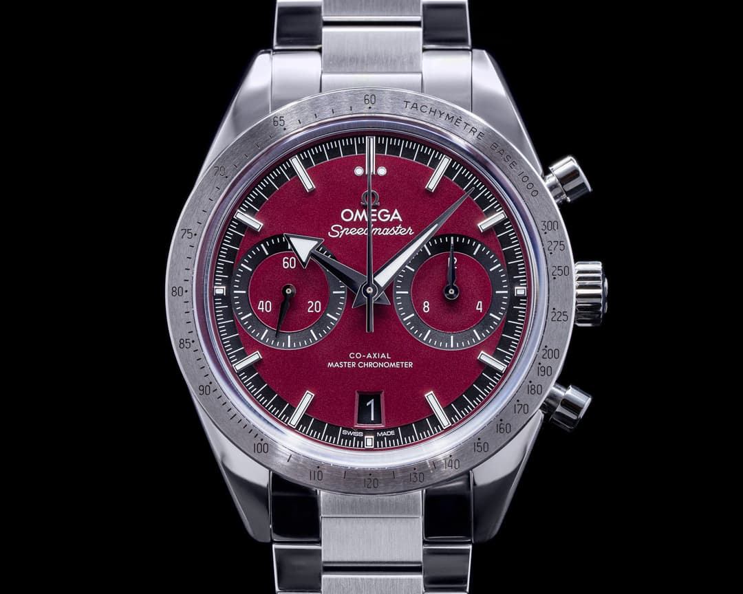 Omega Speedmaster 57 Co-Axial SS Red Dial