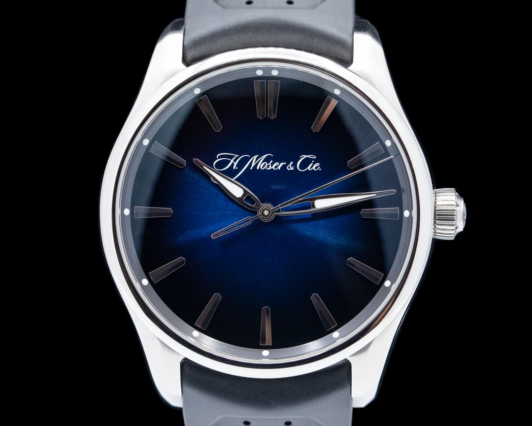 H. Moser & Cie. Pioneer Centre Seconds SS Blue Fume Dial