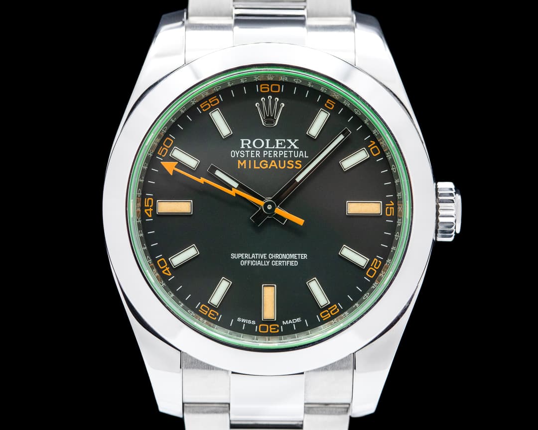 Rolex Milgauss 116400GV Green Crystal Edition