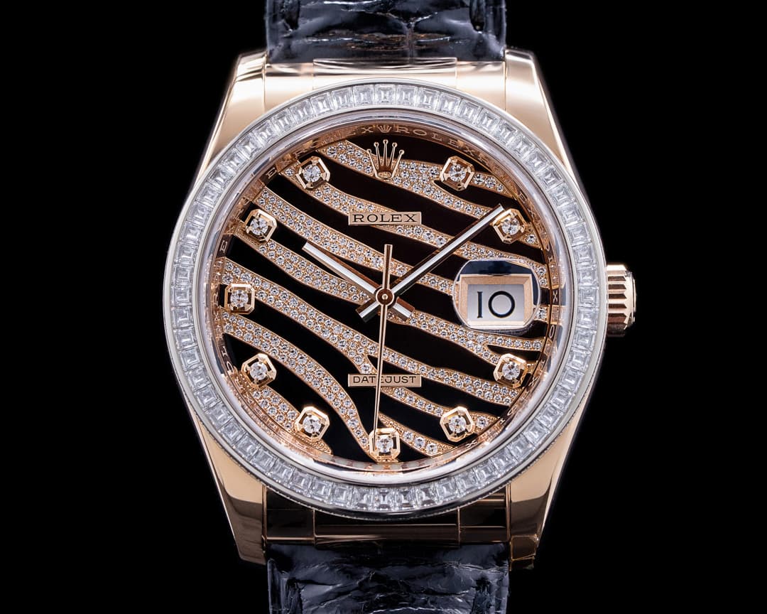 Rolex Datejust 116185BBR "Zebra" / Rose Gold UNWORN
