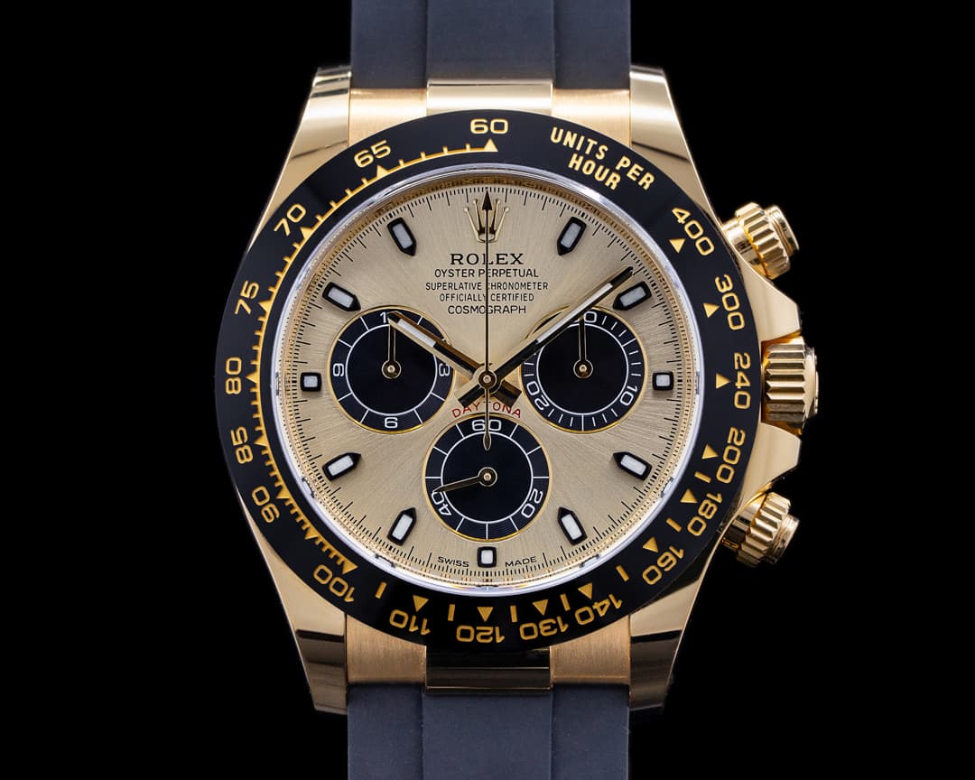 Rolex Daytona 116518LN Gold Dial 18K Yellow Gold / Rubber 2021