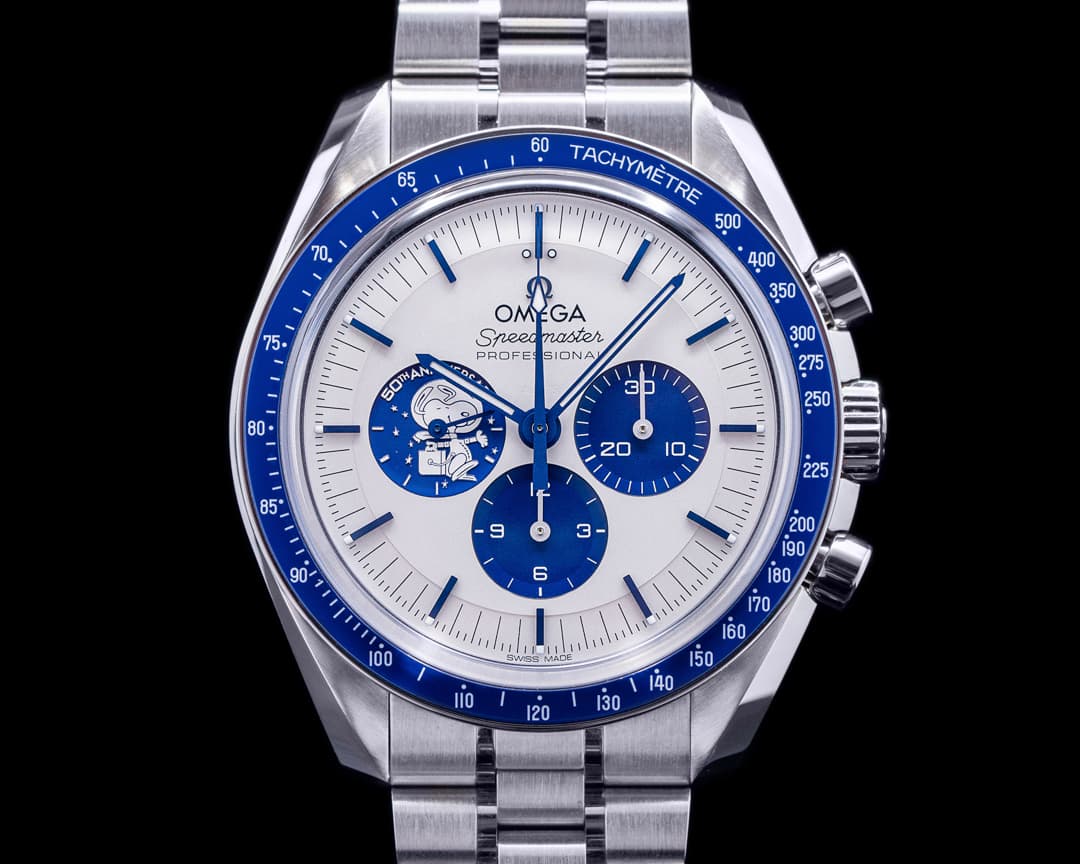Omega Speedmaster Silver Snoopy Award 50th Anniversary + Bracelet