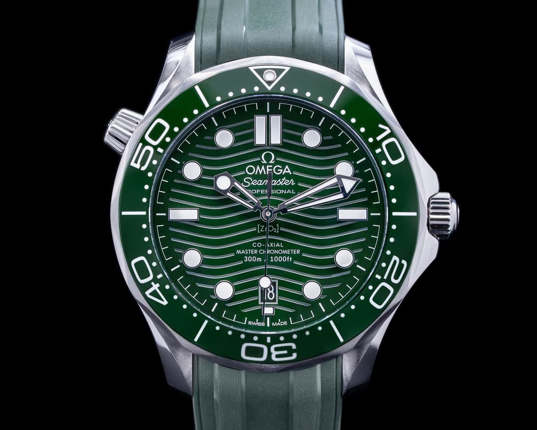 Omega Seamaster Green dial Diver 300M Co-Axial Master Chronometer Ceramic 2022
