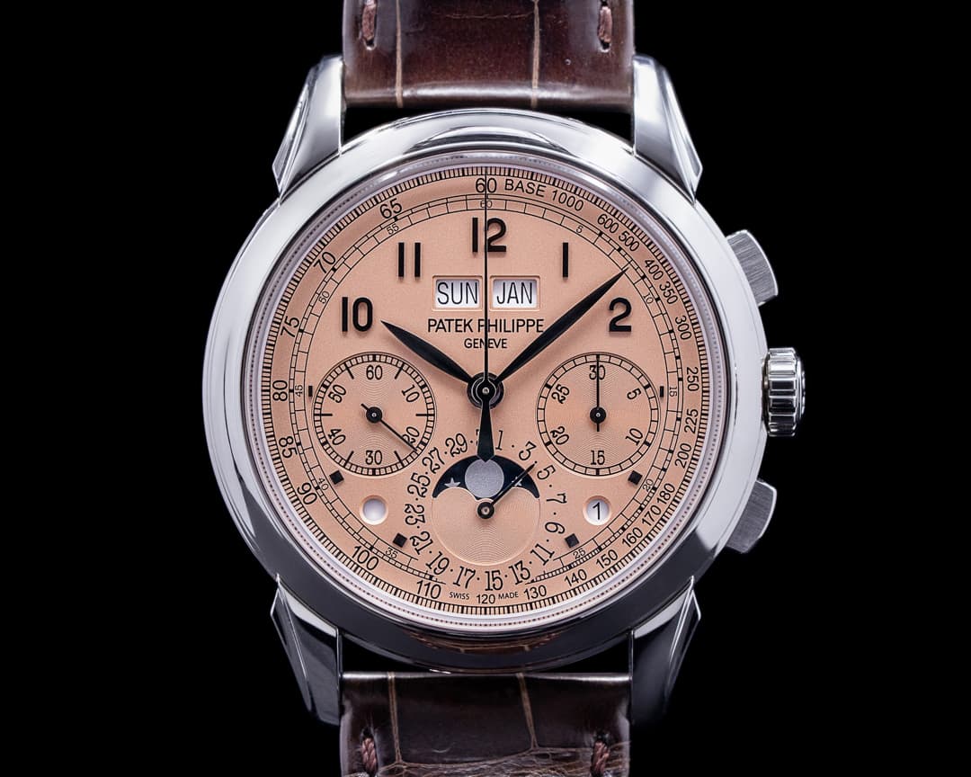 Patek Philippe 5270P Perpetual Calendar Chronograph Platinum Salmon Dial UNWORN